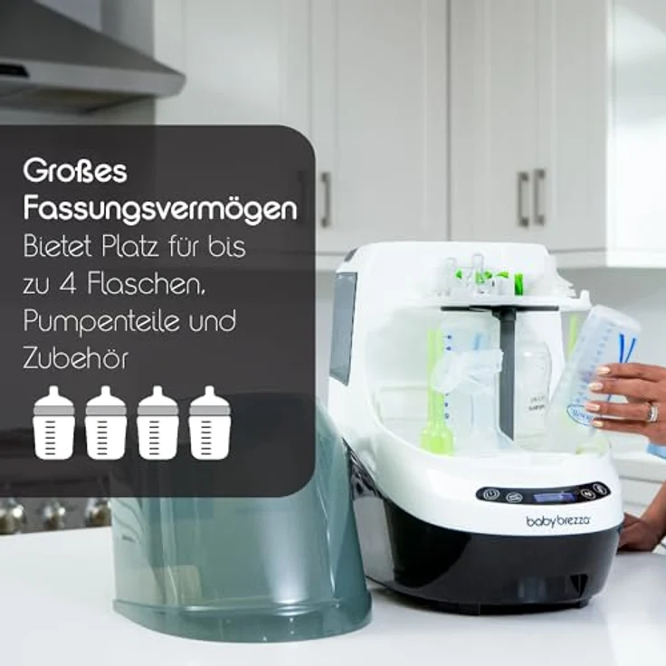 Baby Brezza Bottle Washer Pro: Vollautomatisiertes Waschen, Sterilisieren und Trocknen von Babyflaschen & Kinderflaschen – Bild 5