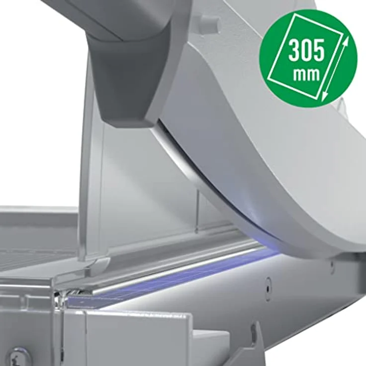 LEITZ Hebelschneider Precision A4, leichter Papierschneider mit rostfreier Stahlklinge für bis zu 10 Blatt – Bild 3