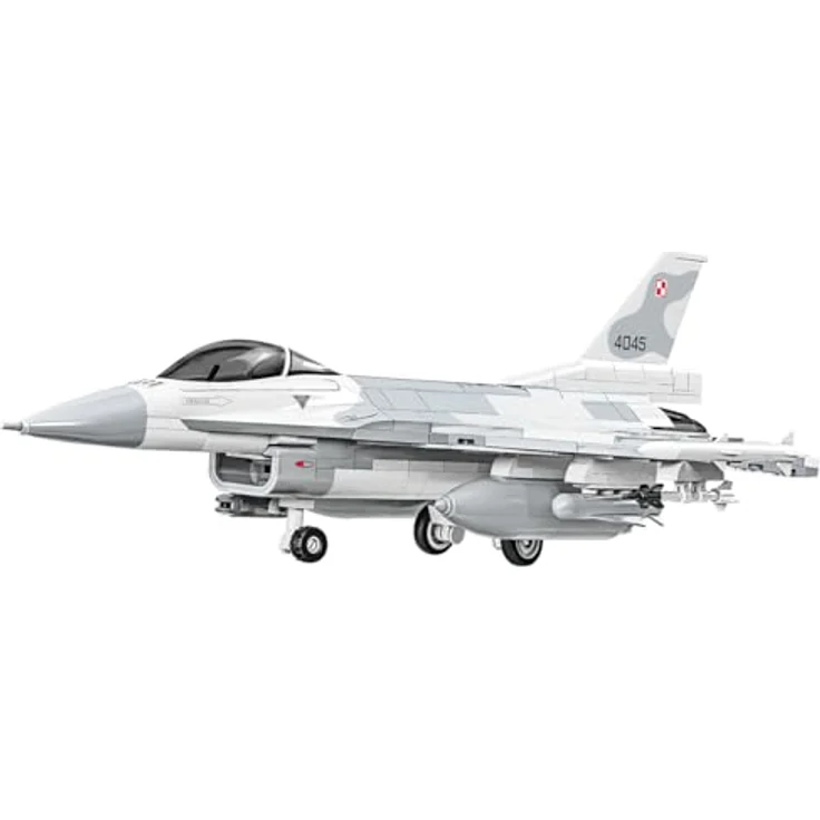 Cobi F-16C FIGHTING FALCON, Modellbausatz mit 463 Klemmbausteinen, Maßstab 1:48, offiziell lizenziert von Lockheed Martin, Sortiment mit realistischeren Bewaffnungen in hellem Farbschema – Bild 10