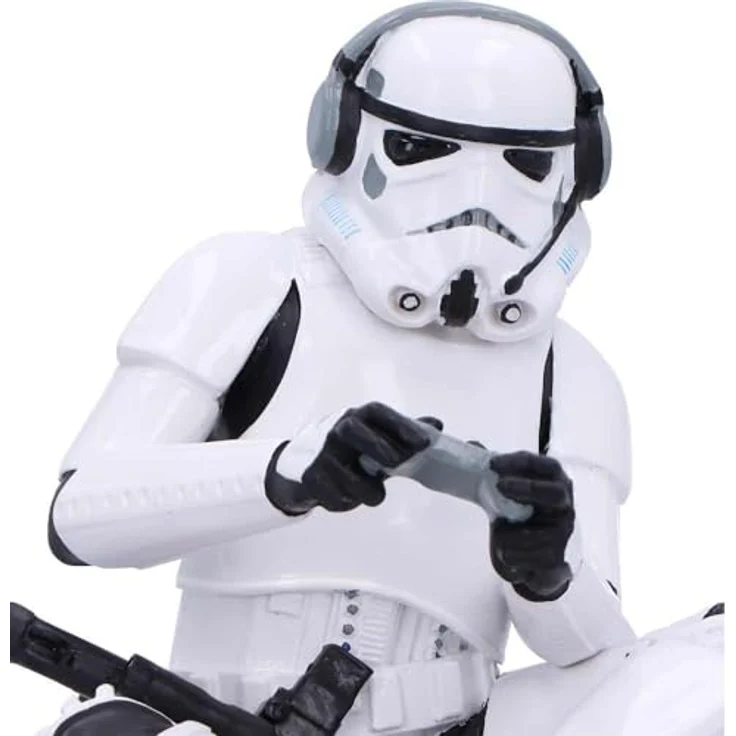 Nemesis Now Original Stormtrooper Figur Game On!, 10 cm handbemalt aus hochwertigem Resin mit Gaming-Controller und Headset – Bild 5