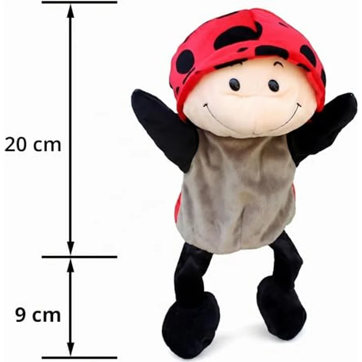 LOMTRATS Tier-Handpuppen Set für Kinder, inkl. Wolf, Tiger, Löwe, Affe mit Beinen, 30 cm, aus PP-Baumwollstoff, ideal für Geschichtenerzählen und Vorschule – Bild 4