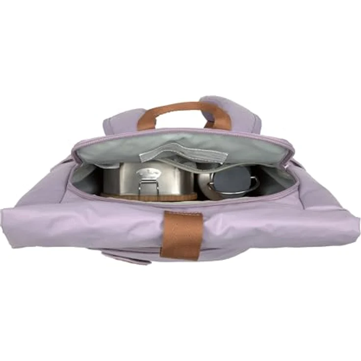 LÄSSIG Kinderrucksack mit Brustgurt Freizeitrucksack wasserabweisend, 12 Liter/Medium Rolltop Backpack lilac – Bild 4