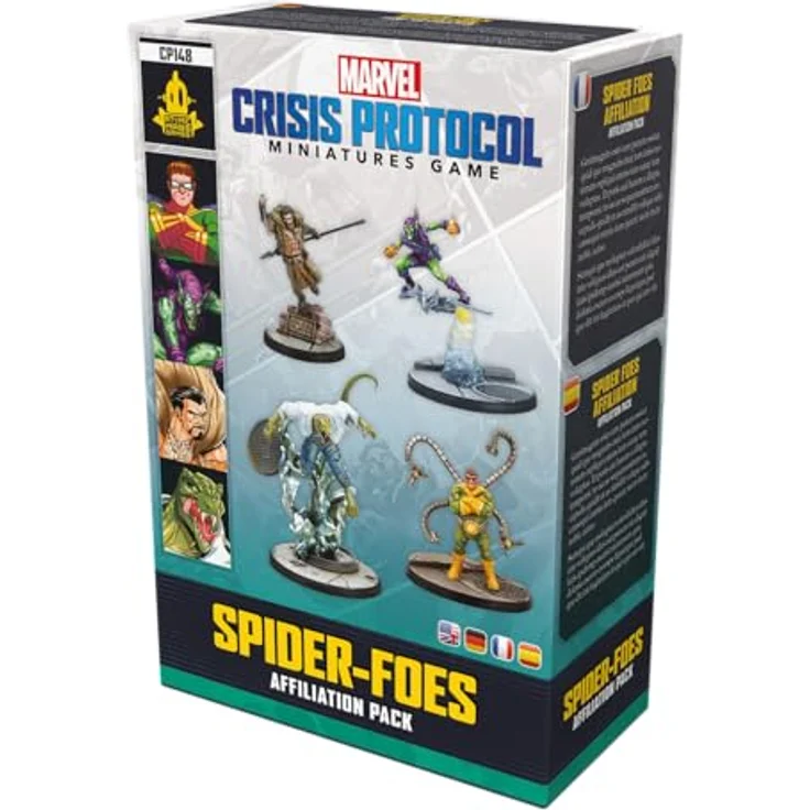 Atomic Mass Games AMGD2109 Marvel: Crisis Protocol - Spider-Foes Affiliation Pack mit 4 Miniaturen von Doctor Octopus, Green Goblin, Kraven der Jäger und Lizard – Bild 3
