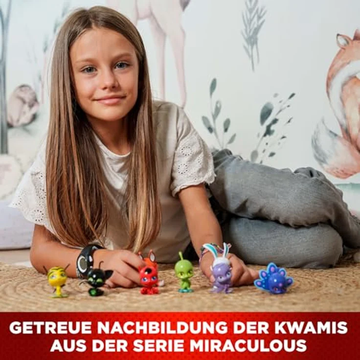 BANDAI Miraculous Kwami Set, Mini-Figuren Sammlung mit 8 detaillierten Kwamis, Spielzeug ab 4 Jahren, P50532 – Bild 3