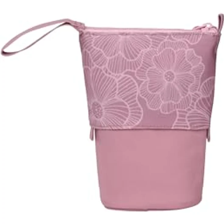 Satch Pencil Slider Federmäppchen, Stiftehalter zum Stehen mit 3 Innenfächern und Geheimfach, aus 100% recycelten Materialien, Magnolia Dream - Rosa – Bild 2