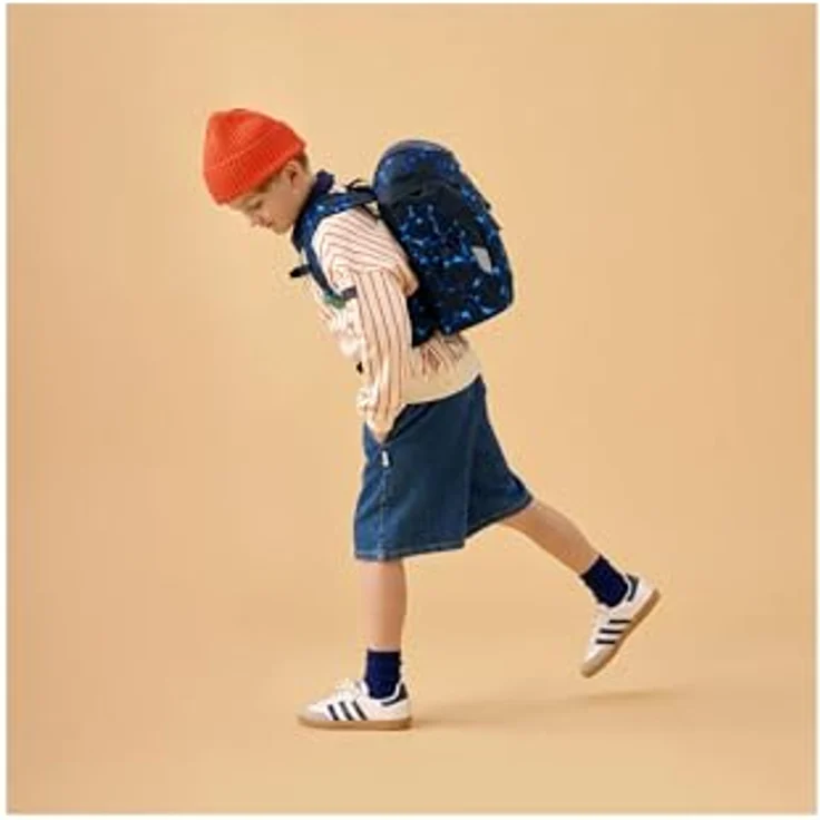 ergobag mini Kinderrucksack, ergonomische Kindergartentasche, DIN A4, 10 Liter, mit Reflektoren und recycelten Materialien, für Jungen und Mädchen – Bild 4