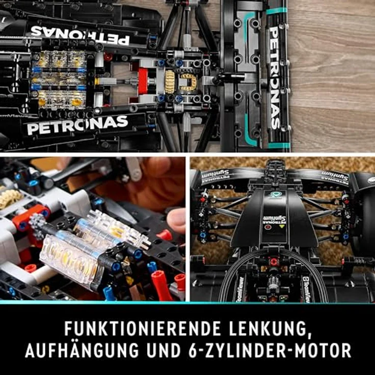 LEGO Technic Mercedes-AMG F1 W14 E Performance, Rennwagen-Bauset, maßstabsgetreues Modell für Erwachsene, Deko-Accessoire fürs Wohnzimmer oder Büro, kreatives Hobby, Geschenk für Sie und Ihn 42171 – Bild 4