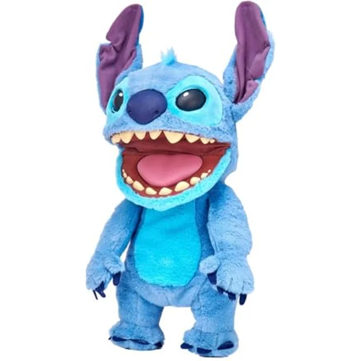 Famosa Disney Stitch Puppetronic, elektronisches Plüschtier mit über 100 Aktionen und Geräuschen, 45 cm, blau – Bild 4