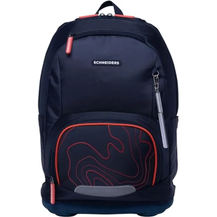 Schneiders Ergoplus 2in1 Schulranzen Set, 7-teilig, 22L, ergonomisch, dunkelblau, Ninja Revenge mit LED-Leuchtstab und Thermofach – Bild 5