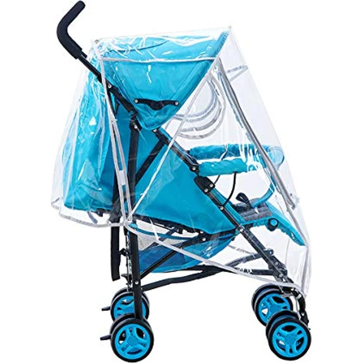 SONARIN Universal Regenschutz für Kinderwagen,Gute Luftzirkulation,Bequemes Kontakt-Fenster,einfache Montage an jedem Kinderwagen – Bild 3