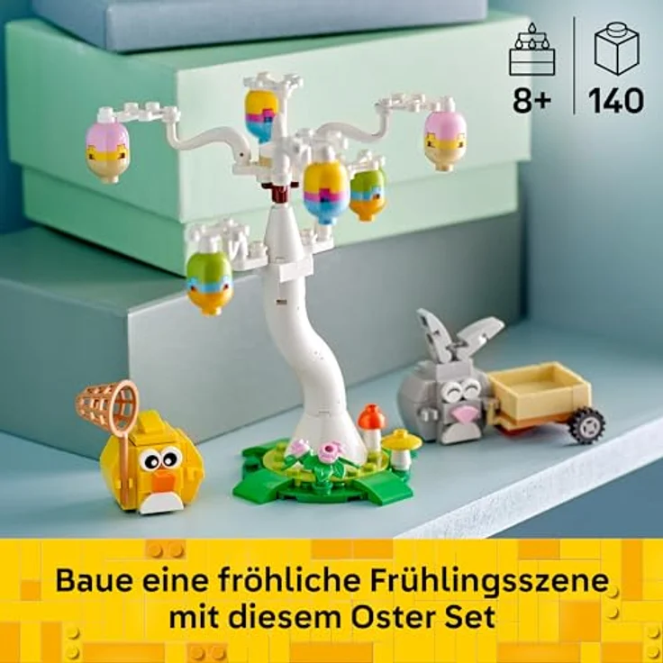 LEGO 70808 Osterhase und Ostereisuche Bausatz, mit 140 Teilen, Mehrfarbig, kreatives Konstruktionsspielzeug für Kinder ab 8 Jahren – Bild 4