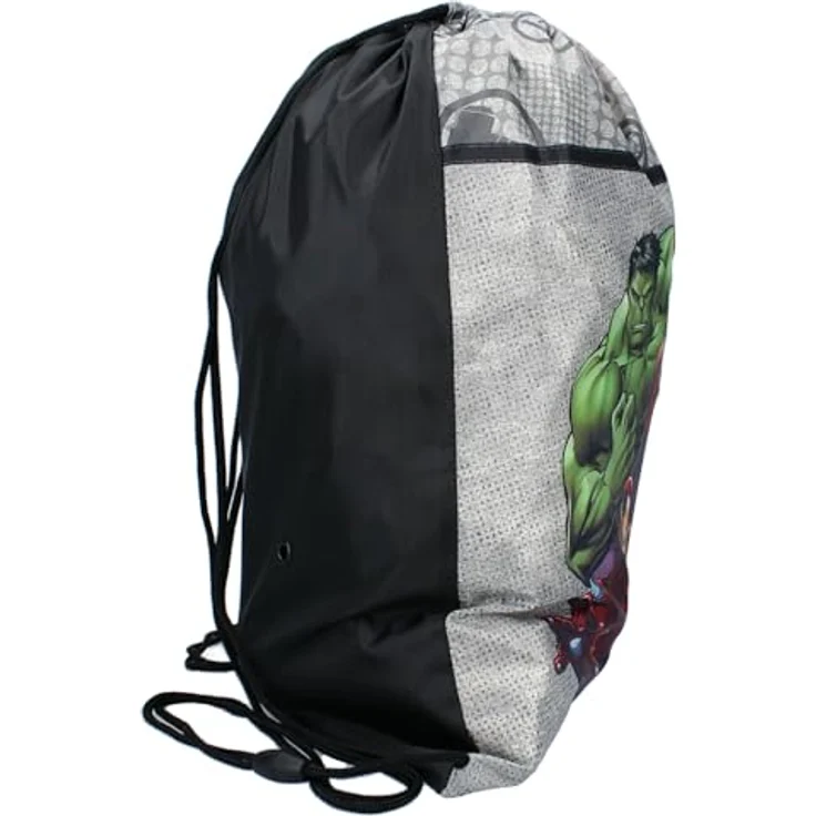 The AVENGERS Turnbeutel Gymbag 44 cm Marvel Taschen für Kinder & Jugendliche, mit auffälligem Avengers-Design – Bild 2