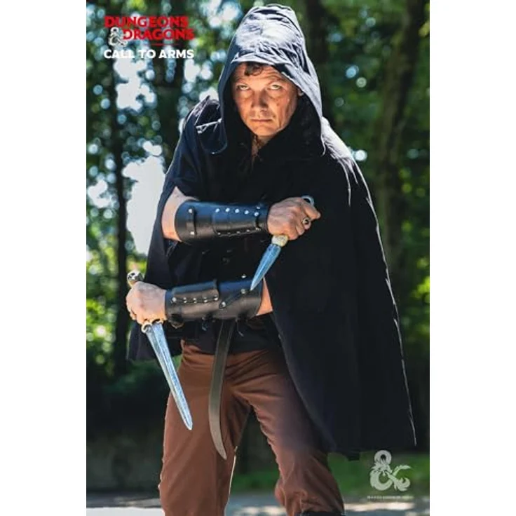 Burgschneider Dungeons & Dragons Schaumstoff-Dolch Rogue, 45 cm mit Totenkopfgriff und texturierter Klinge, für LARP und Cosplay – Bild 5