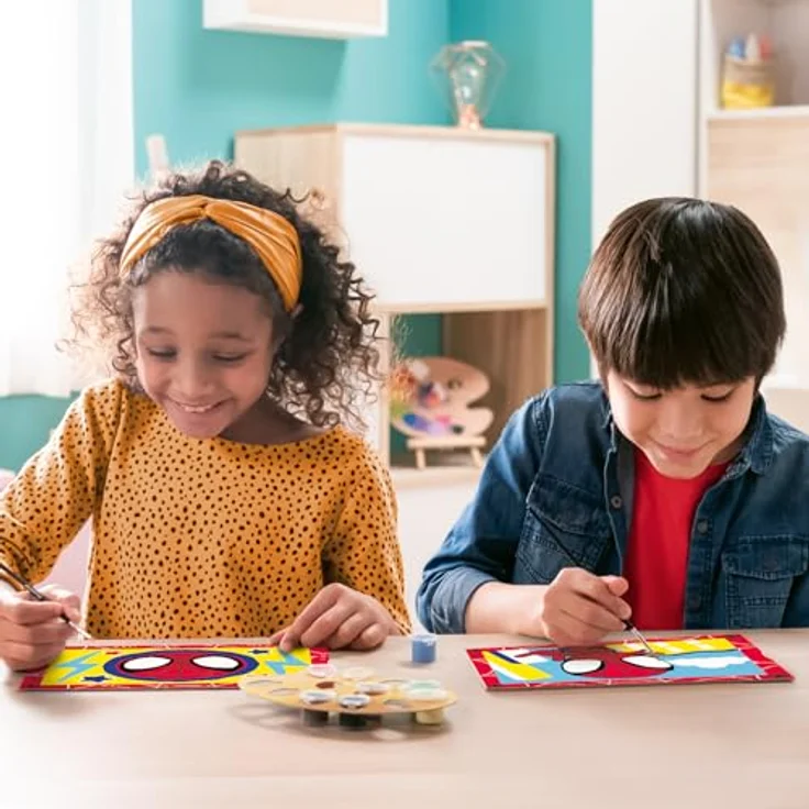 Ravensburger CreArt 23949 Spidey-Malen nach Zahlen Spiderman für Kinder 5-7 Jahre, mit hochwertigen Acrylfarben – Bild 3