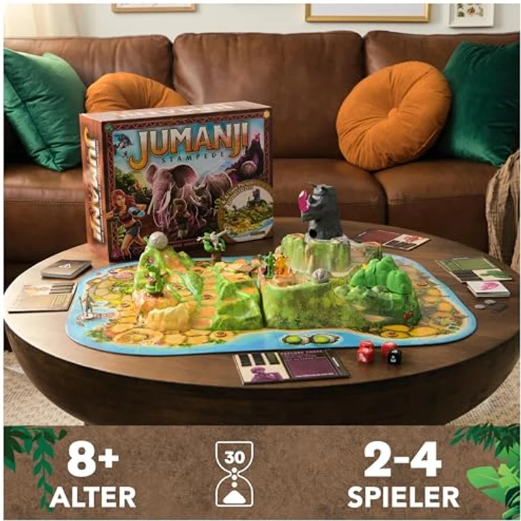 Spin Master Games Jumanji Stampede - großes kooperatives 3D-Abenteuerspiel für die ganze Familie, 2-4 Spielerinnen, ab 8 Jahren - Preisvergleich – Bild 2