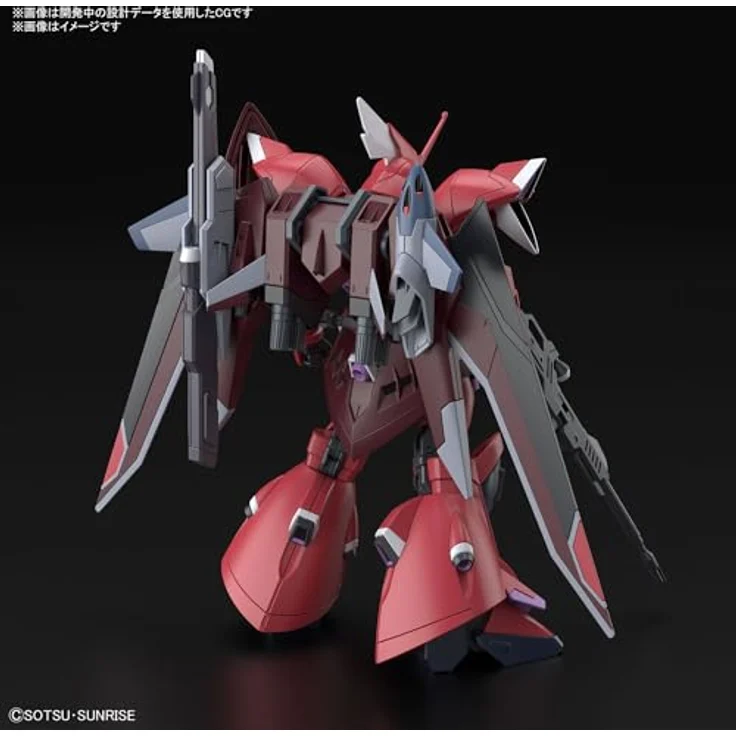 Bandai Action Figur GELGOOG MENACE (LUNAMARIA HAWKE CUSTOM), bewegliche Bausatzfigur mit Seed Action System und Beam Naginata – Bild 2