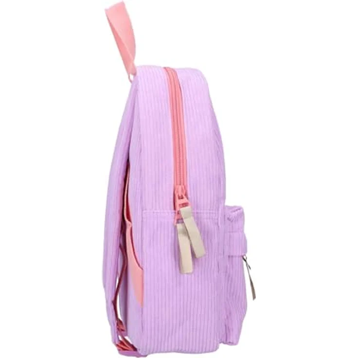 Vadobag Rucksack Stitch, rosa Cord, Kindertasche mit Print für den Kindergarten – Bild 3