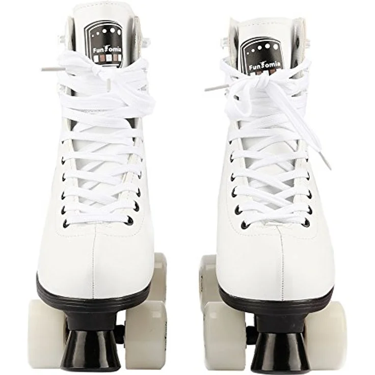 FunTomia Rollschuhe / Discoroller mit 16 Stück Mach1 ABEC-11 Kugellager (Größe 30, Weiß) – Bild 2