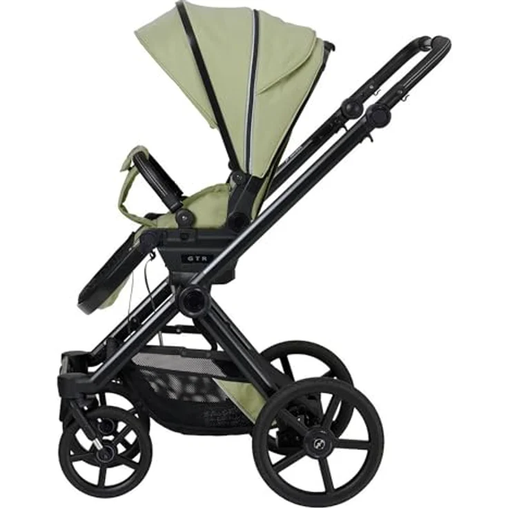 Hartan Kinderwagenset IVY GTR Outdoor, 3-teilig, Hellgrün, mit Federung, kugelgelagerten Rädern, 5-Punkte-Gurt, Made in Germany, EN 1888, UV 50+ – Bild 6