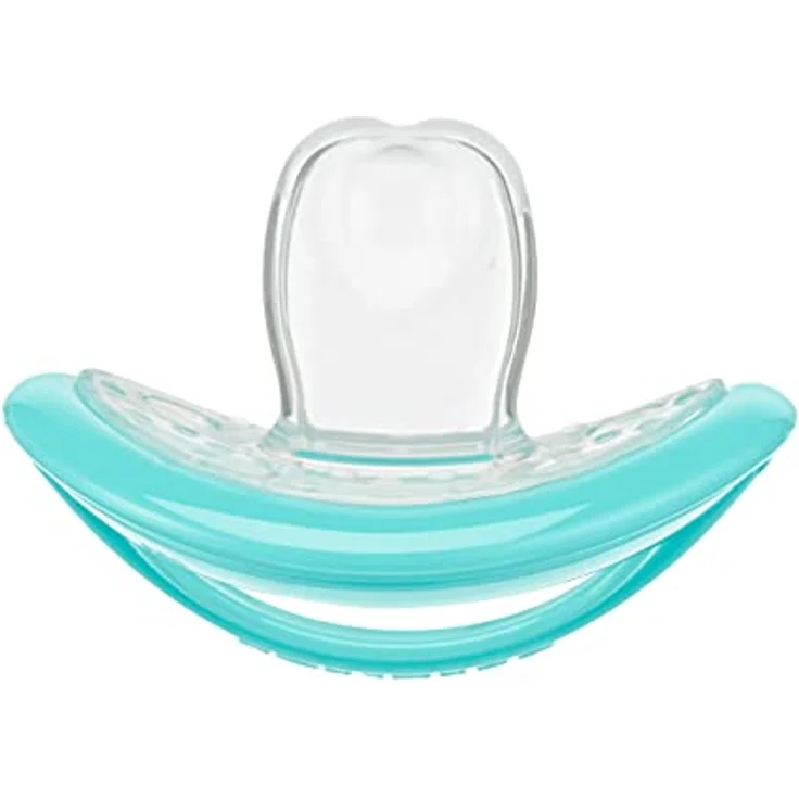 Curaprox Baby Size 0, Schnuller für 0-7 Monate, ergonomische Form, Turquoise – Bild 1
