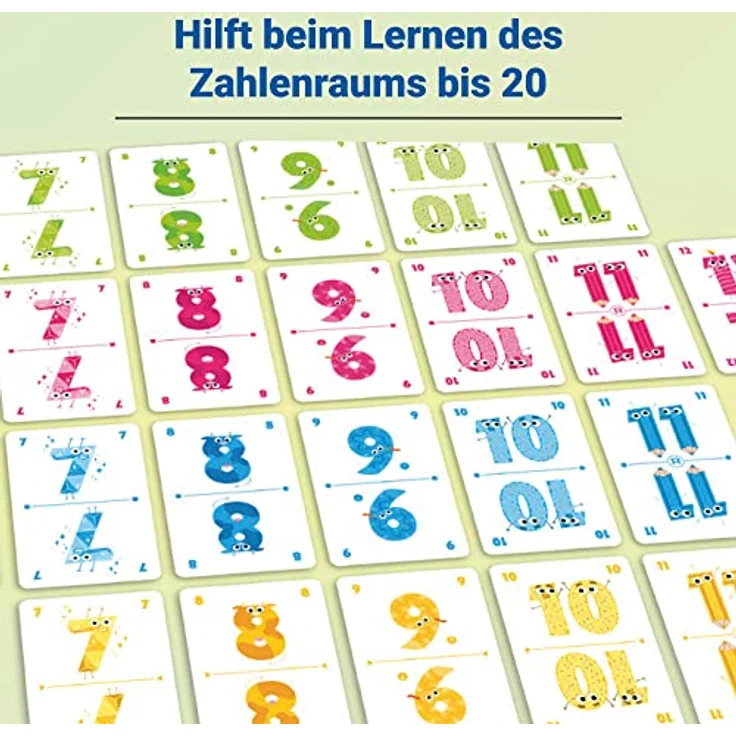 Ravensburger - 20947 Elfer Raus! Junior - Kartenspiel 2 - 6 Spieler, Spiel ab 5 Jahren für Kinder und Erwachsene, Zahlen – Bild 6