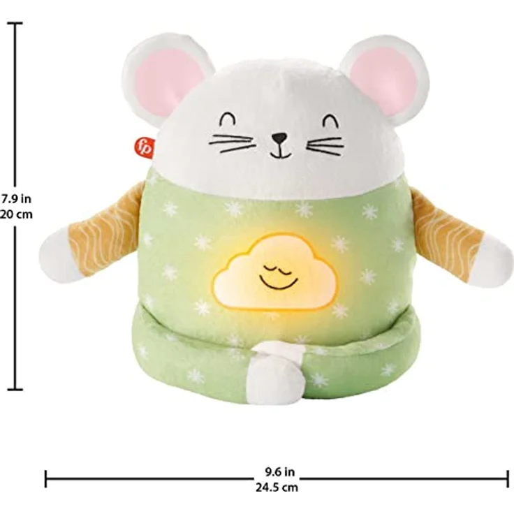 Fisher-Price Meditationsmaus, französischsprachiges Kuscheltier mit drei Entspannungsmodi und weichen Texturen – Bild 5