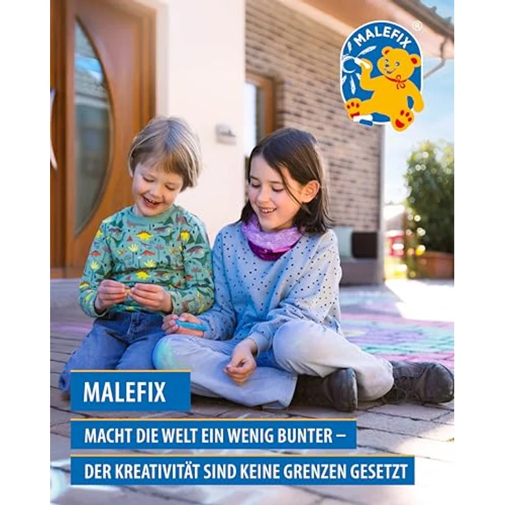 PUSTEFIX Straßenmalkreide Eier, 6er Pack Regenbogen-Kreide für kreative Kunstwerke – Bild 2