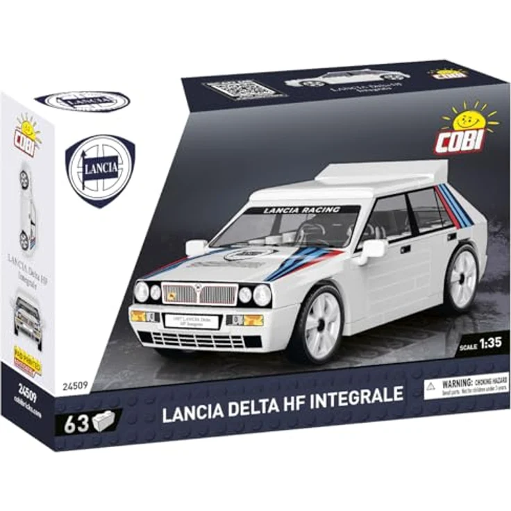 Cobi 24509, 1988 Lancia Delta HF Integrale, Klemmbaustein-Set zur Modellierung des ikonischen Rallyewagens – Bild 5