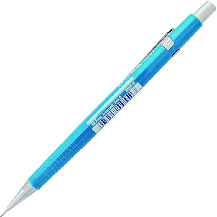 Pentel P207 Druckbleistift blau, HB 0,7 mm, bruchsichere HI-Polymer-Mine, integrierter Radierer – Bild 5