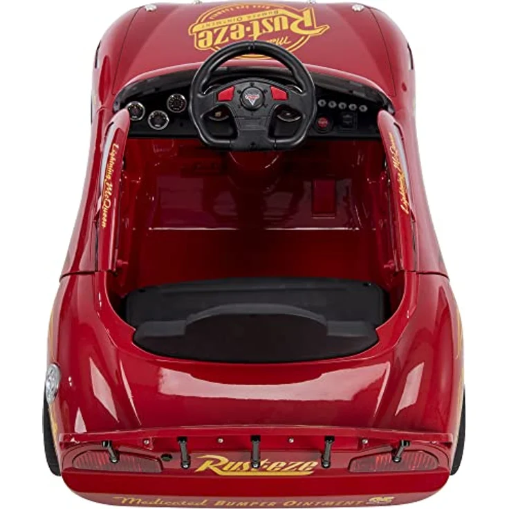 Huffy Elektro-Kinderauto Cars Lightning McQueen, 7.2V mit Scheinwerfern, Autosounds und Belastbarkeit 27 kg – Bild 5