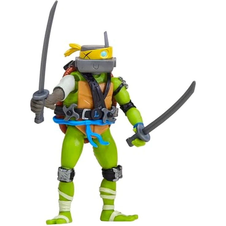 Teenage Mutant Ninja Turtles Mix 'n Match Leonardo, Sammelfigur mit austauschbaren Teilen und Zubehör, 11,5 cm, Mehrfarbig – Bild 3