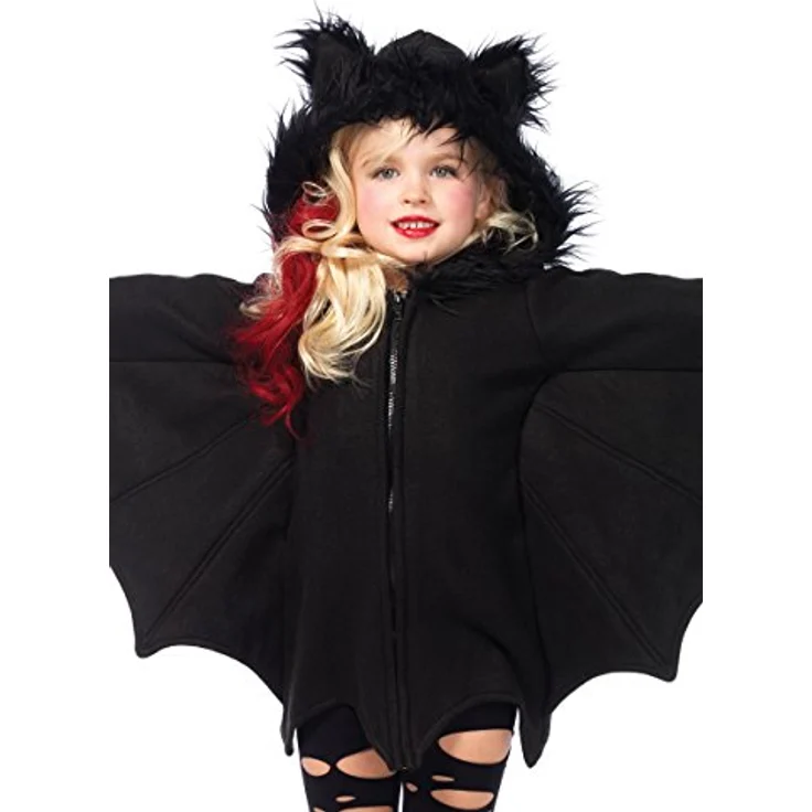 Leg Avenue C49100 - Cozy Bat Kinderkostüme, Schwarz, Größe Small (4 - 6 Jahre) – Bild 1