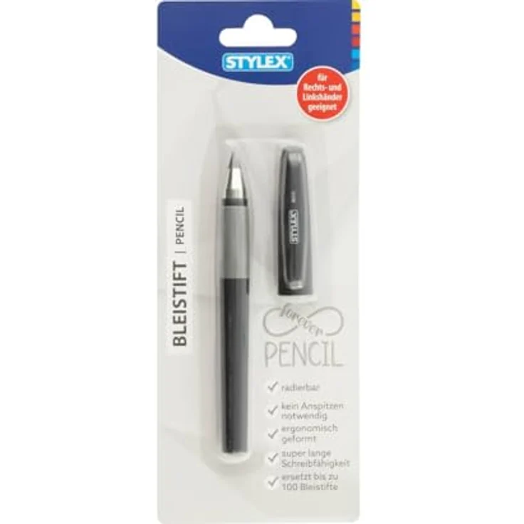 Stylex Ewiger Bleistift, Bleistift für Rechts- und Linkshänder, kein Anspitzen, super lange Schreibfähigkeit, 1 Stück – Bild 1