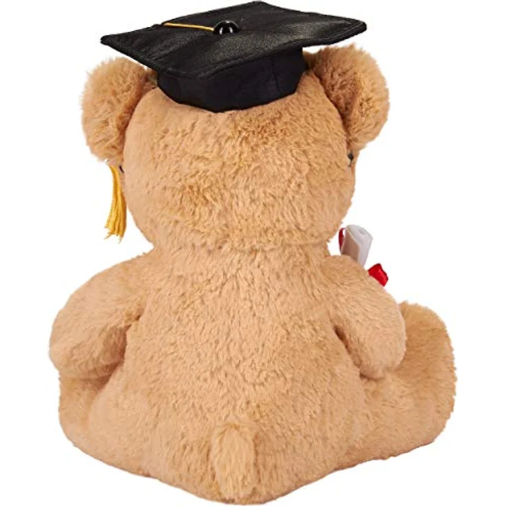 Teddy Plüschbär mit Brille, Diplom und Doktorhut - Kuscheltier für den Abschluss – Bild 5