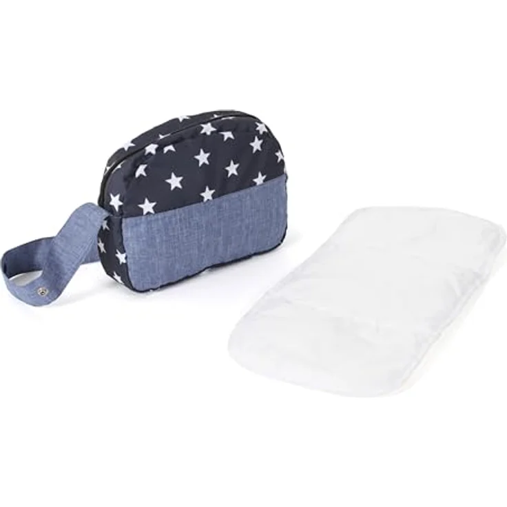 Bayer Chic 2000 853-51 Bayer Chic 2000-Wickeltasche für Puppen, Puppenwickeltasche, Puppenzubehör, Puppentasche, Sternchen Navy – Bild 2