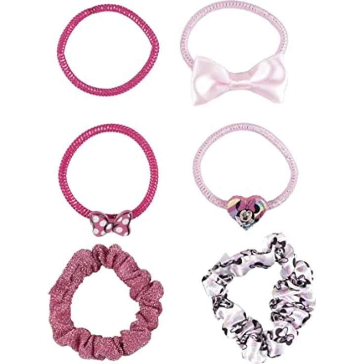 CERDÁ LIFE'S LITTLE MOMENTS Minnie Mouse Elastische Haargummis, 6-teiliges Set in verschiedenen Farben, ideal zur Frisurendekoration, Originalprodukt aus Spanien – Bild 2