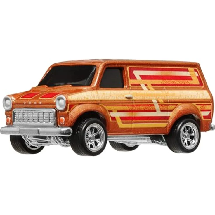 Hot Wheels Ford Transit Supervan No.109 HRT76, 1:64 Die-Cast Modell mit authentischen Details – Bild 6