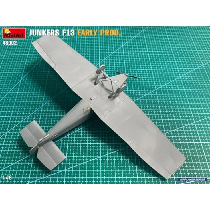 MiniArt 48002, 1:48 Junkers F13 frühe Produktion, detailreicher Plastik Modellbausatz zum Zusammenbauen, unlackiert – Bild 4