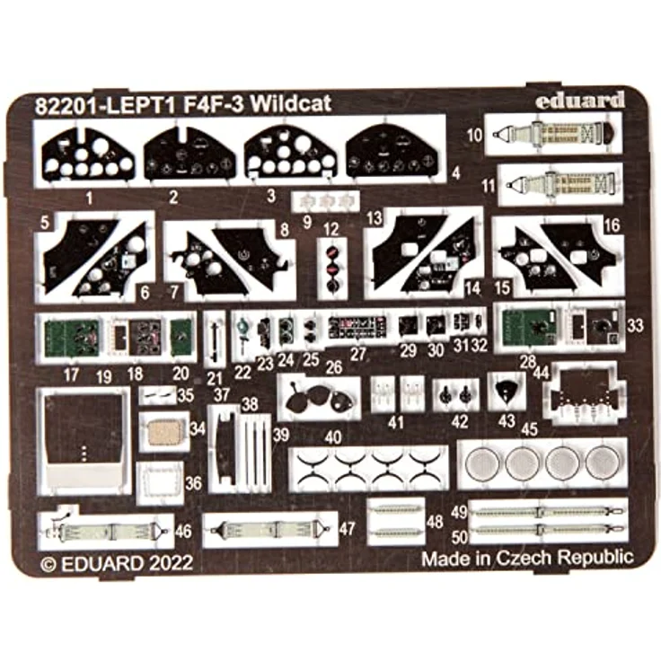 Eduard EDK82201 1:48 Profipack-F4F-3 Wildcat Modellbausatz – Bild 3