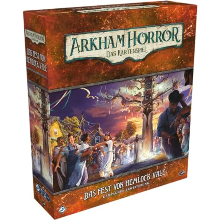 Fantasy Flight Games Arkham Horror: LCG – Das Fest von Hemlock Vale Kampagnen-Erweiterung, Expertenspiel, Kartenspiel, 1-4 Spieler, Deutsch – Bild 1