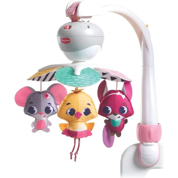 Tiny Love Take Along Mobile - Princess, tragbares Babymobile mit 30 Minuten Musik