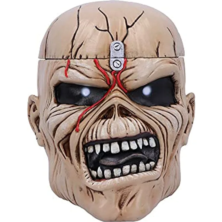 Nemesis Now Iron Maiden The Trooper Box, 18cm, handbemalt aus hochwertigem Resin mit Eddie the Trooper Design