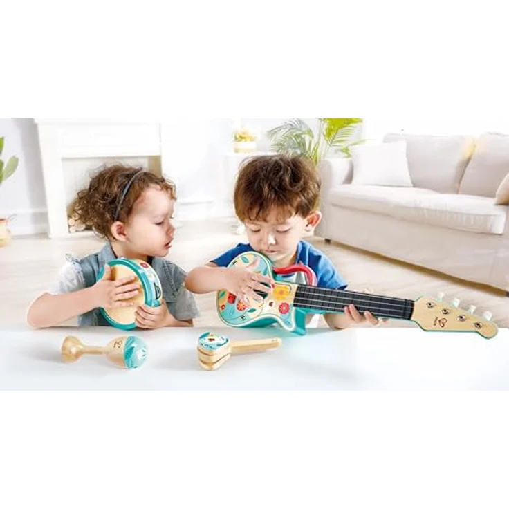 Hape 4 In 1 Percussion Set (87-0638), vielseitiges Rhythmusinstrument für Kinder – Bild 3