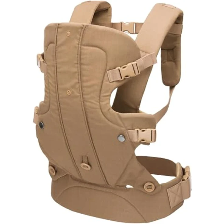 Fillikid Bauchtrage WALK, ergonomische Babytrage in beige mit 4 Tragemöglichkeiten, geeignet für 0-20 Monate bis 15 kg – Bild 1