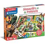 Clementoni Ein fesselndes Brettspiel Mit Quiz - Dinosaurier lernen in prähistorischen Zeiten, Multicolor