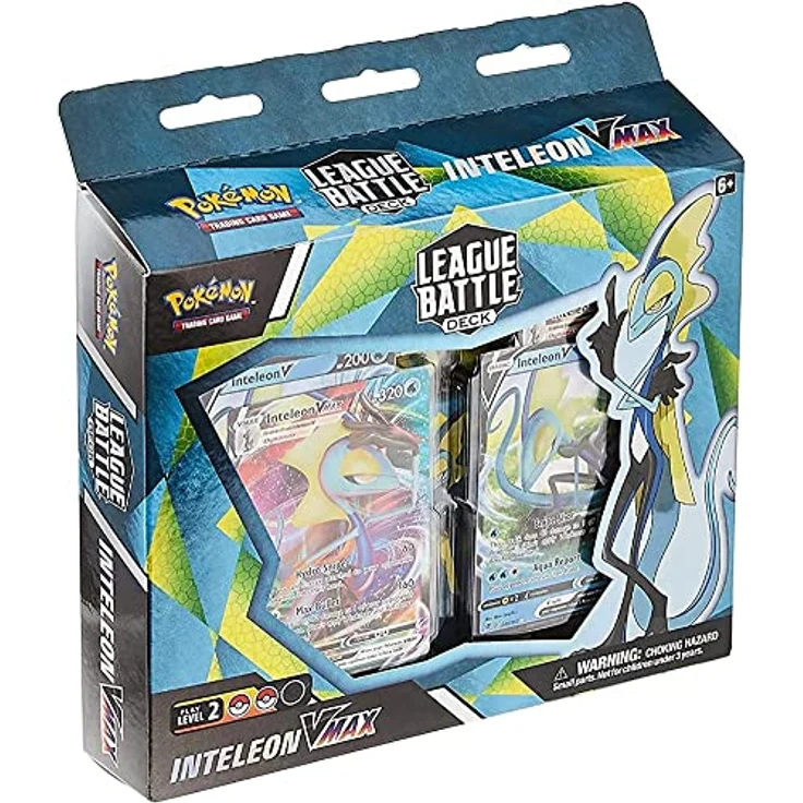 The Pokemon Company Pokemon Inteleon VMAX League Battle Deck, 60-Karten-Deck mit 2 Pokémon V und 2 Pokémon VMAX, inkl. Deckbox und Strategieführer, Englisch – Bild 1