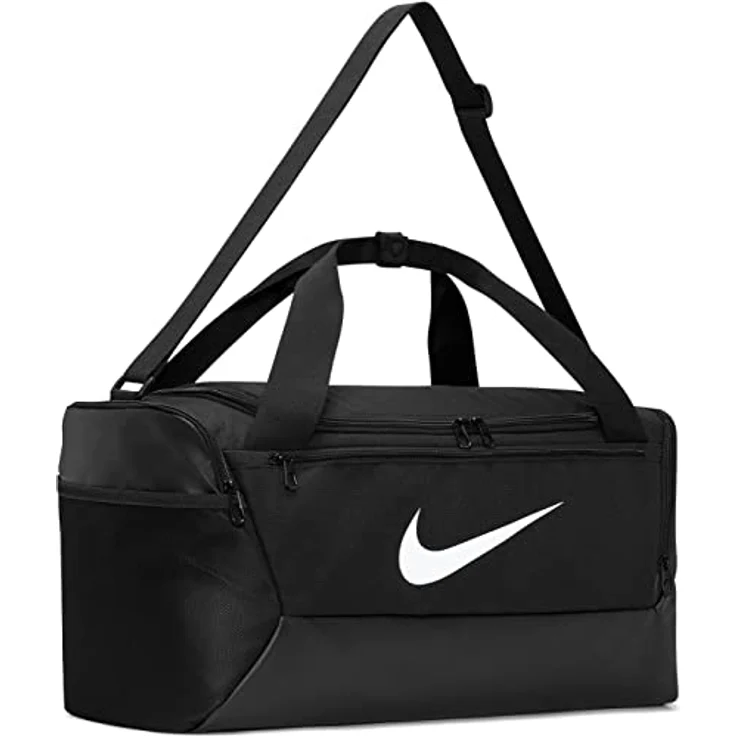 Nike Sporttasche NK BRSLA S DUFF - 9.5 (41L) BLACK/BLACK/WHITE, Kindersporttasche mit separatem Schuhfach – Bild 3