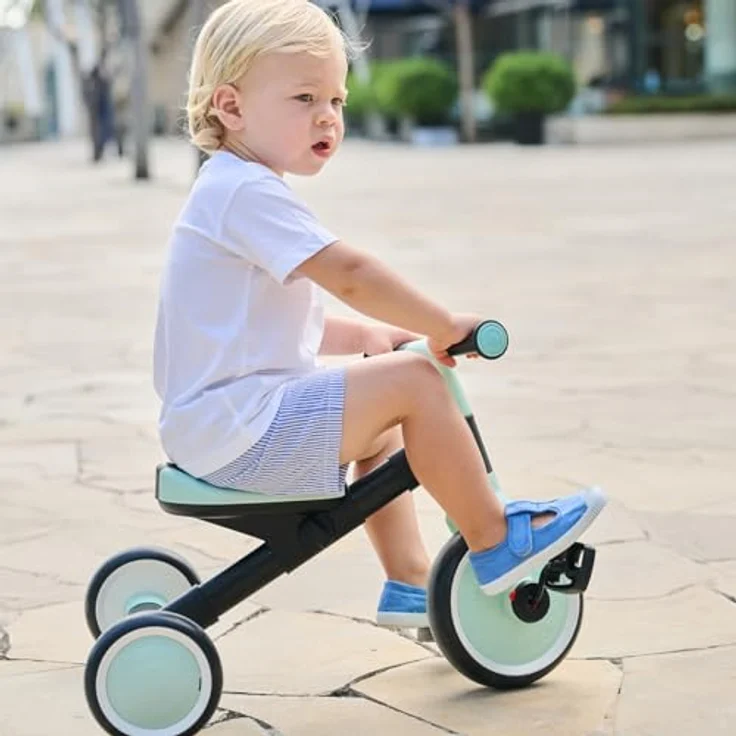 Globber Learning Trike 2 in 1, Dreirad für Kinder, hellblau – Bild 7