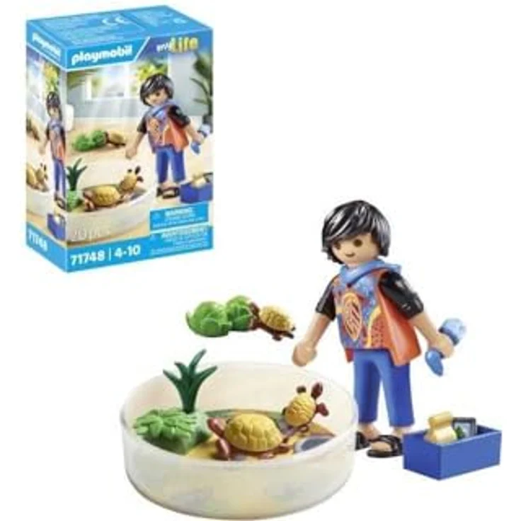 PLAYMOBIL PLL71748 TERRARIUM TORTUES FAMILIE, Sammelfiguren mit Referenznummer 71748 – Bild 4