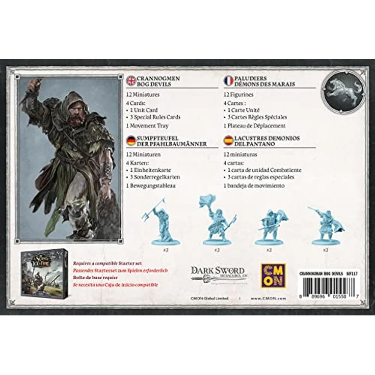 CMON A Song of Ice & Fire - Crannogmen Bog Devils, Erweiterung für Tabletop-Spiel mit 12 Miniaturen und Sonderregelkarten – Bild 3